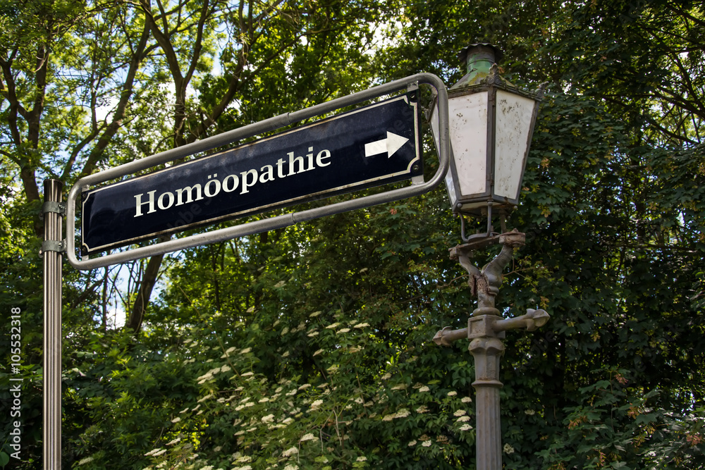 Obraz premium Schild 53 - Homöopathie