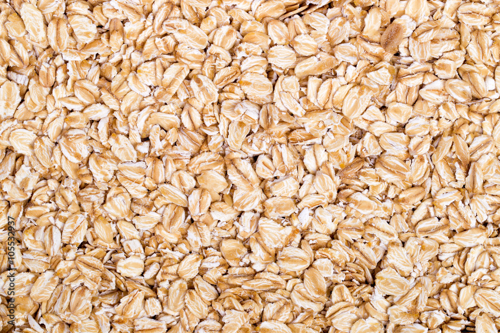 Closeup of oat flakes Closeup of oat flakes