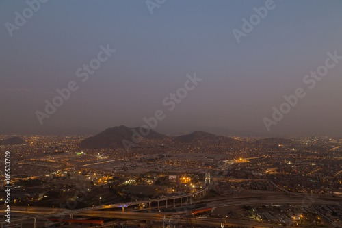 Lima view from Cerro San Cristobal by night