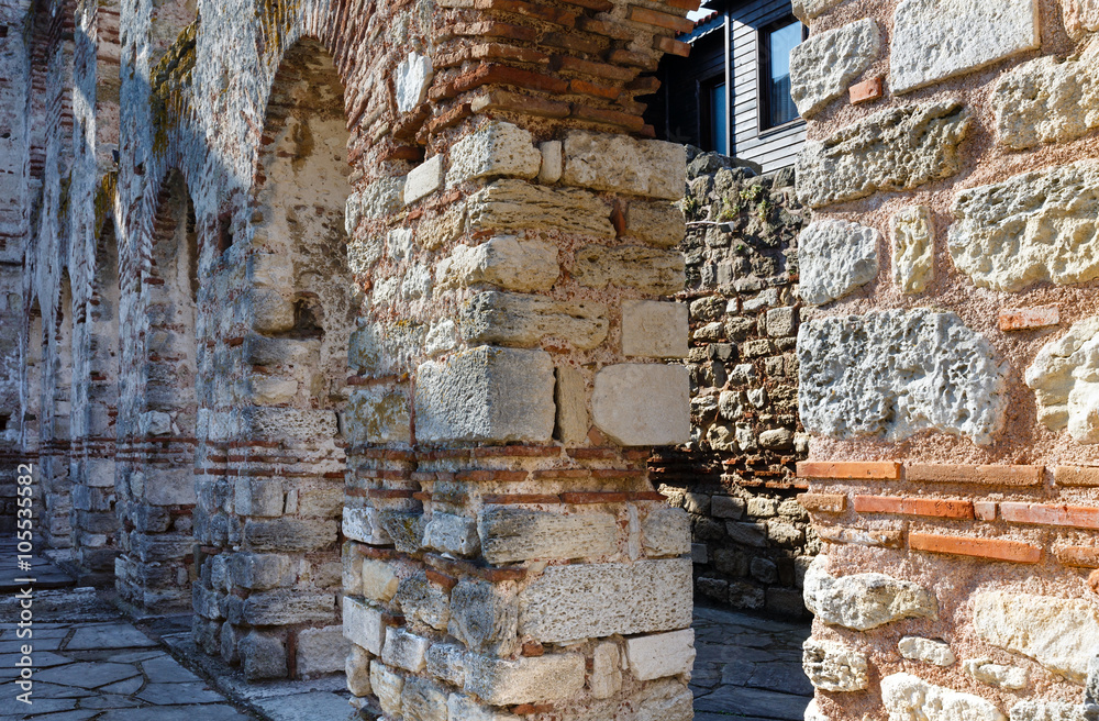 Bulgaria. Wall of Old Nessebar.