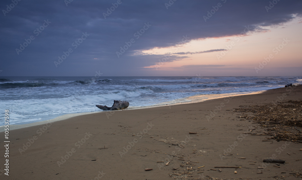 Sunrise of the caribean beach,landscape,Costa rica Sunrise of the caribean beach,landscape,Costa rica