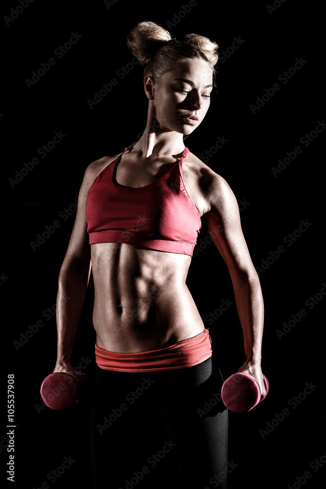 Young woman in a gym Young woman in a gym