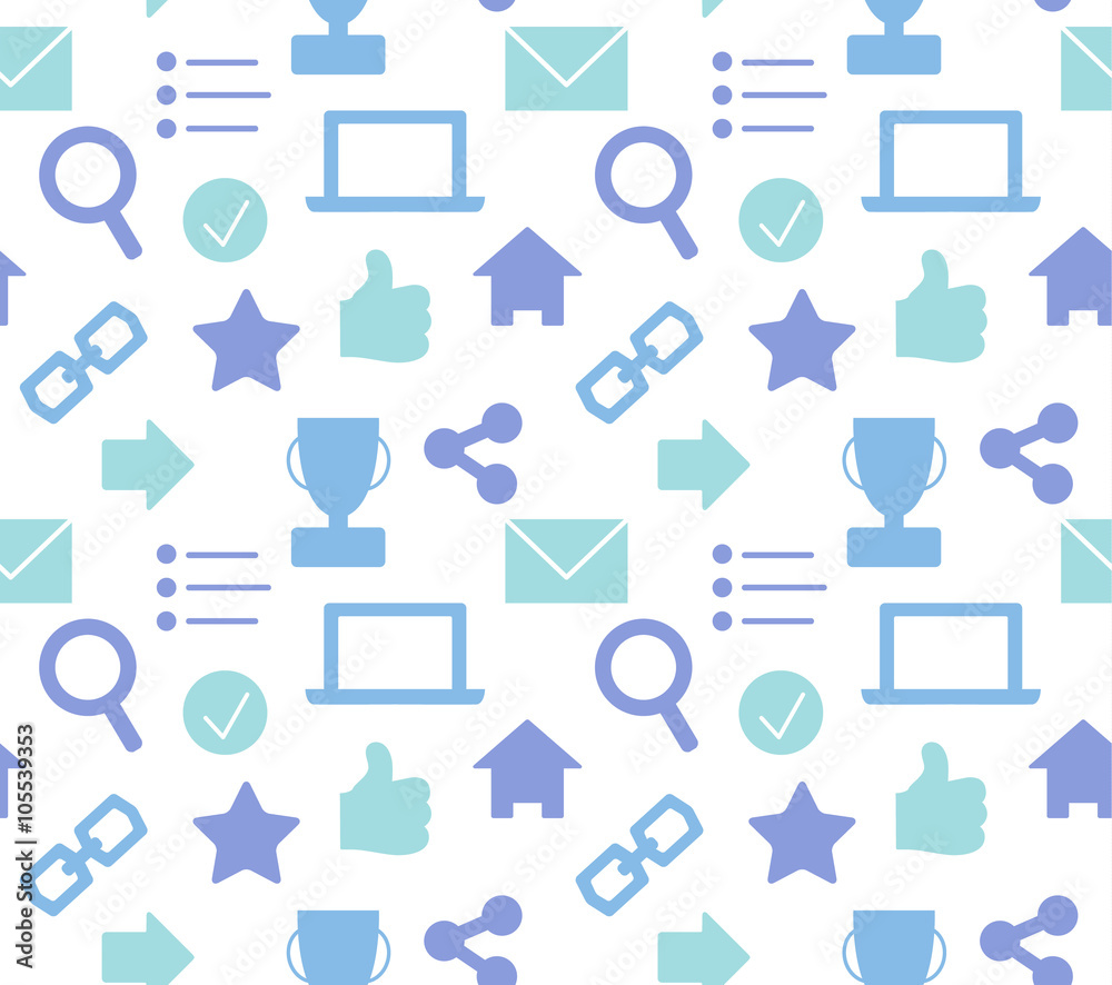 Seamless simple vector pattern in flat modern style, thin line i Seamless simple vector pattern in flat modern style, thin line i