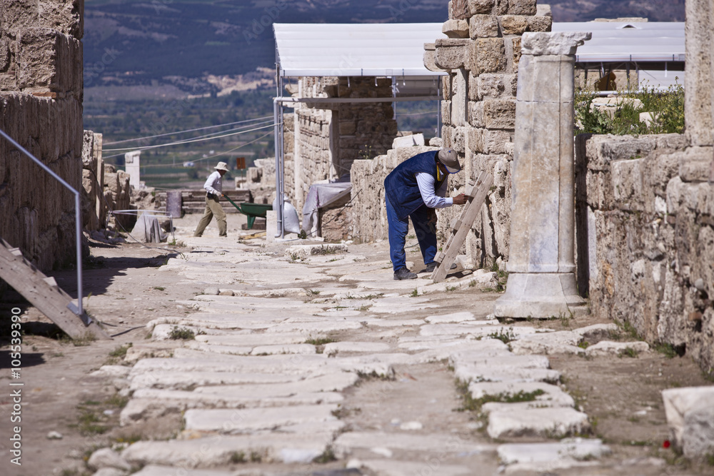 Archeologists at Work on Ancient Asia Minor Site