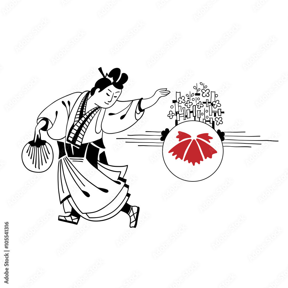 Obraz premium Graphic greeting series welcome to Japan