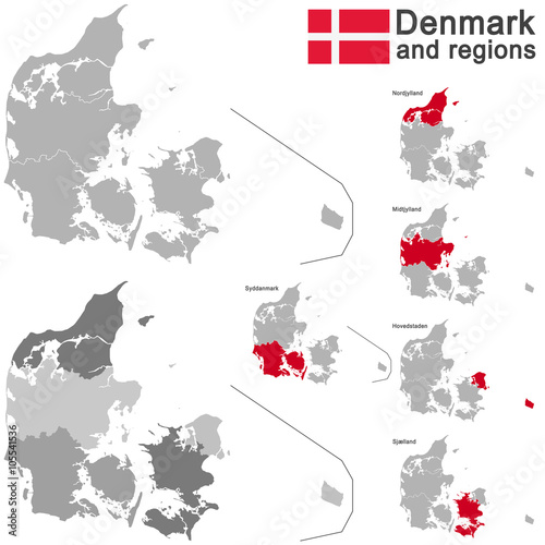 country Denmark and regions