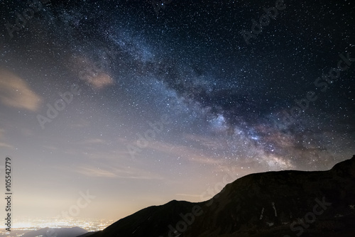 The Milky Way viewed from high up in the Alps