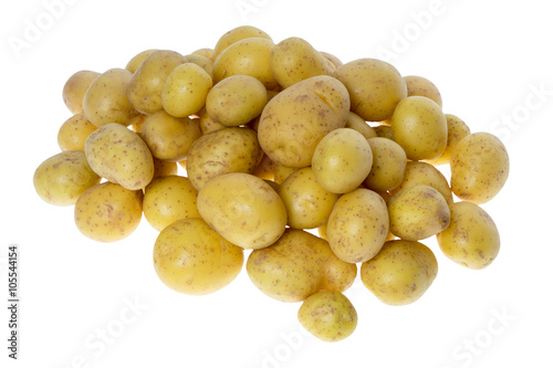 фотографія Potato / many potatoes isolated over a white background