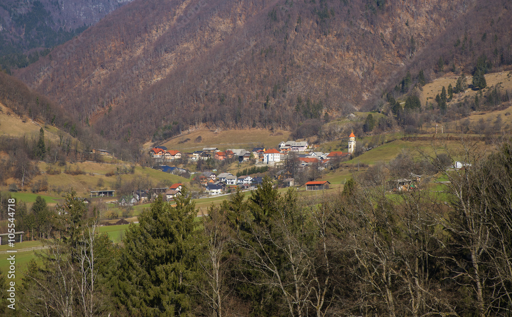 Tuhinj valley near Kamnik town in Slovenia