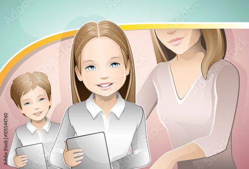 educations / students using tablets