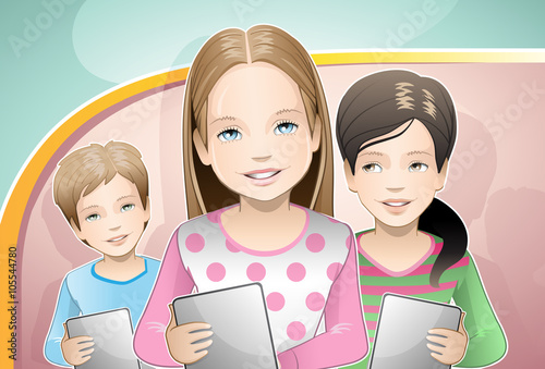 educations / students using tablets