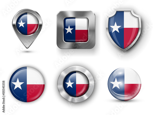 USA State Flag Badges Free Download USA State Flag Badges - GFXLoad