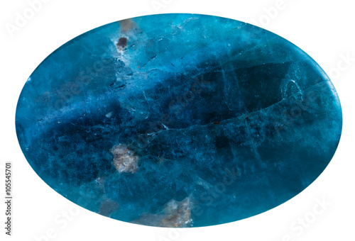 bead from blue kyanite mineral gemstone