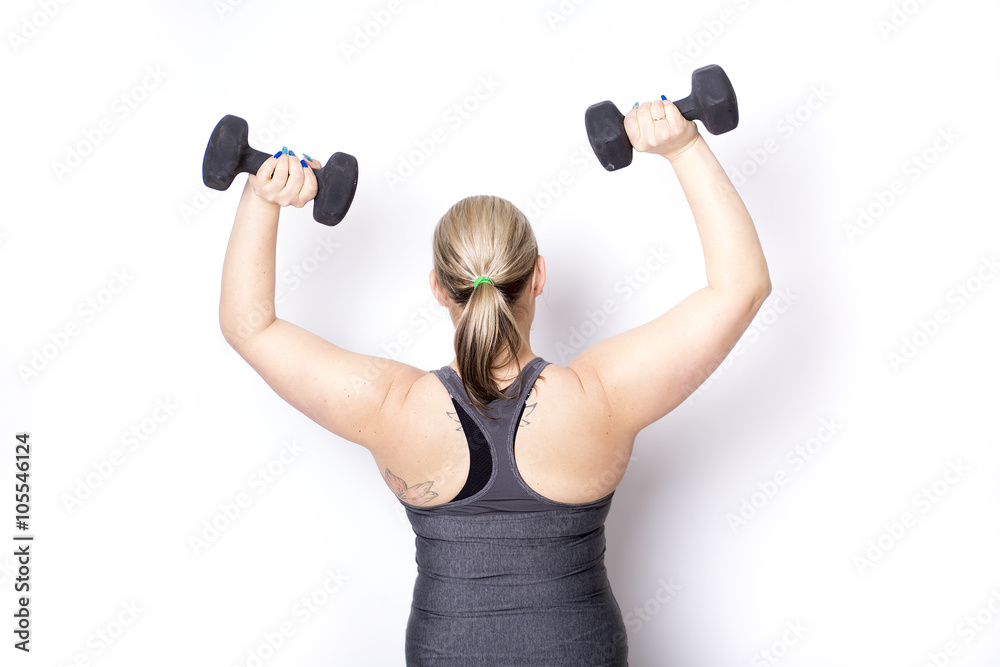 Beautiful woman exercising Beautiful woman exercising