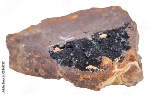 piece of limonite stone with goethite mineral