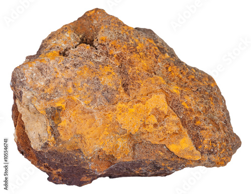 piece of limonite (iron ore) mineral stone