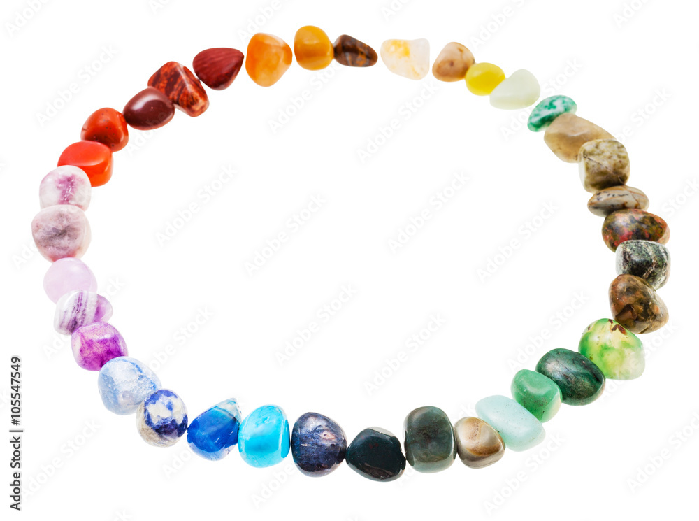 round line from from mineral tumbled gem stones round line from from mineral tumbled gem stones