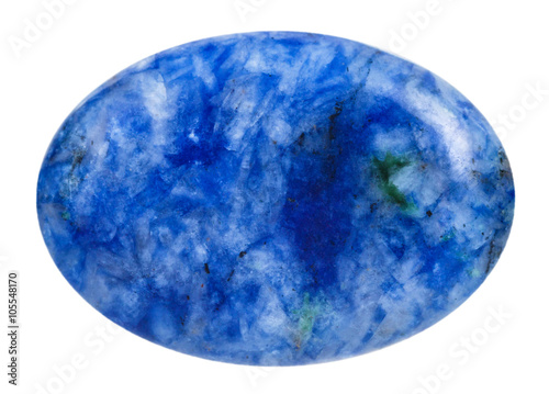 oval lapis lazuli (lazurite) mineral gemstone