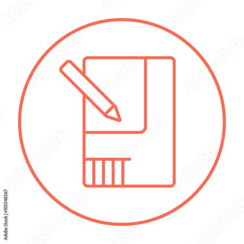 Layout of the house line icon.