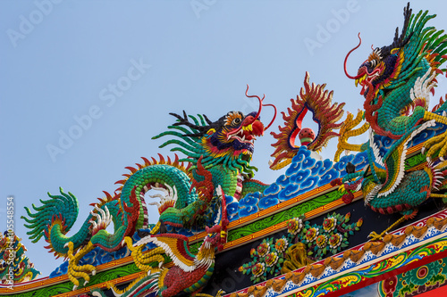 Close up to colorful temple,chinese style © tum2282