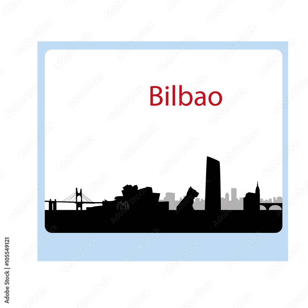 Bilbao skyline in Spain