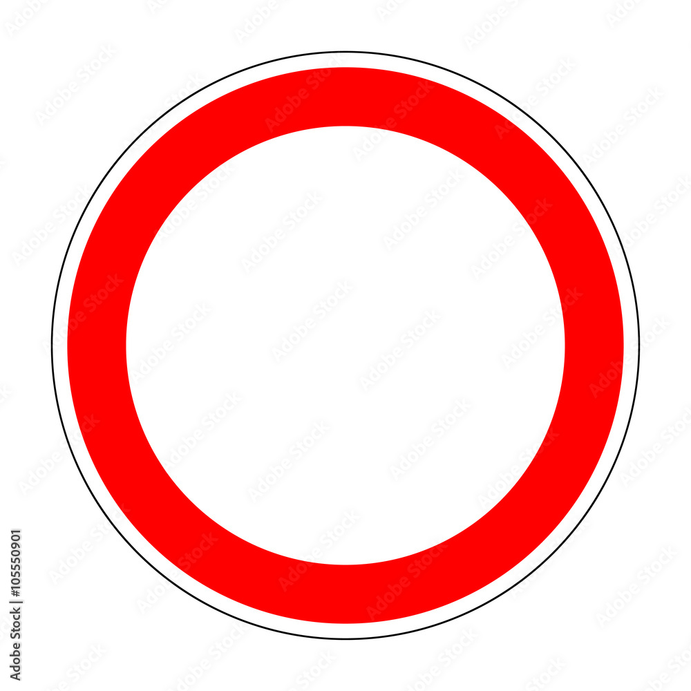 Blank traffic sign isolated on white background 1.03 Blank traffic sign isolated on white background 1.03