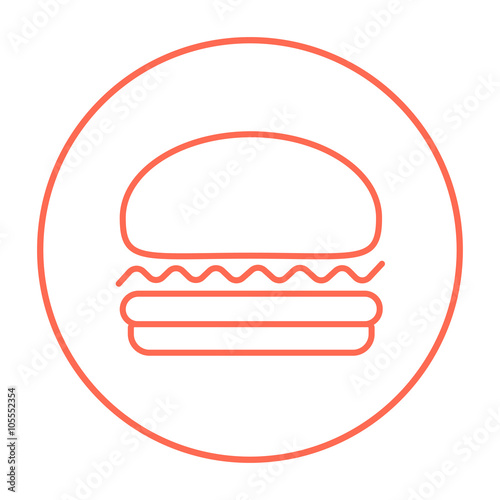 Hamburger line icon.