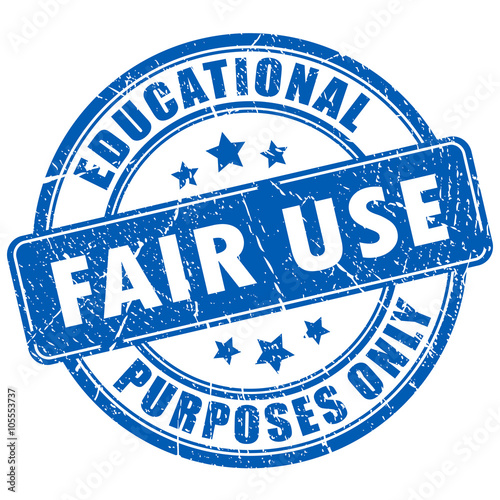 Fair use rubber stamp