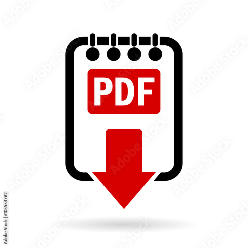 Pdf document download icon