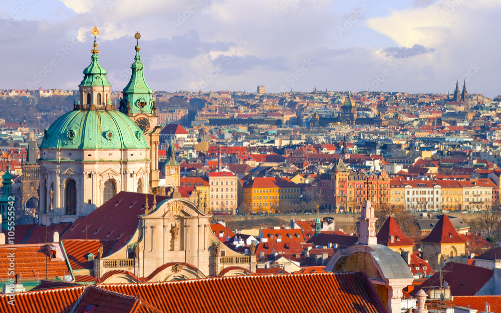 Fototapeta premium Prague, église saint Nicolas