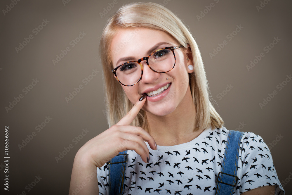 Blond glasses hotsell