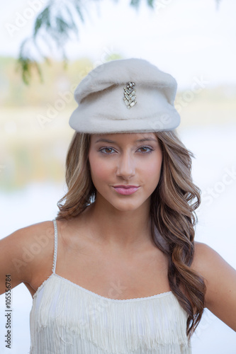 Pretty Teen in Hat and Dress © mpaphotoftl