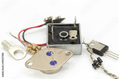 Electronic components photo