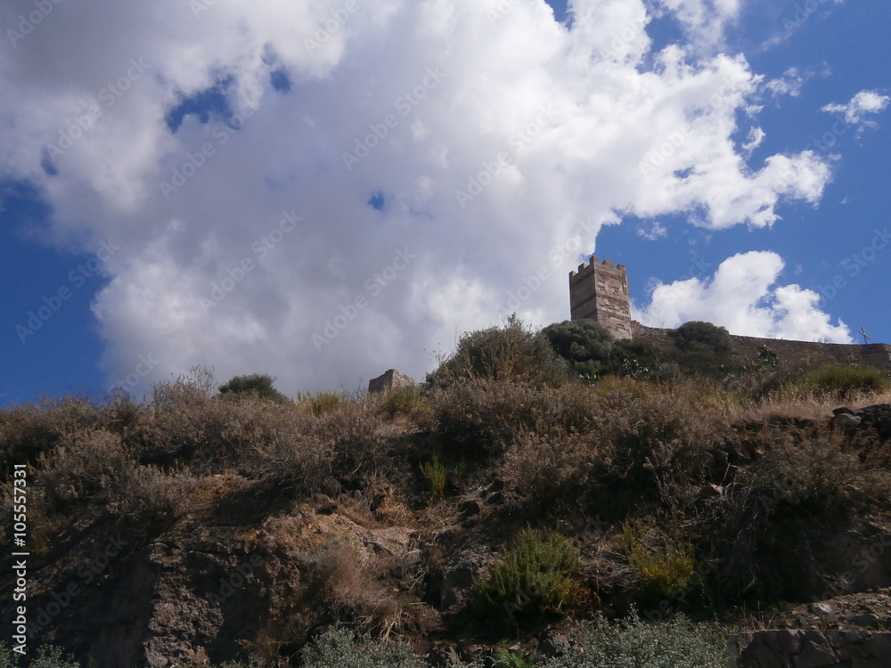 The Castle Bosa (il Castello Malaspina), Sardinia, Italy.