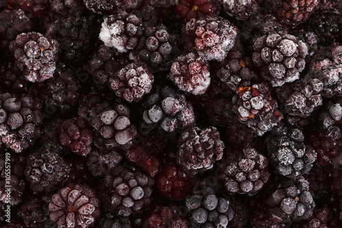 Frozen Blackberry fruits, f...