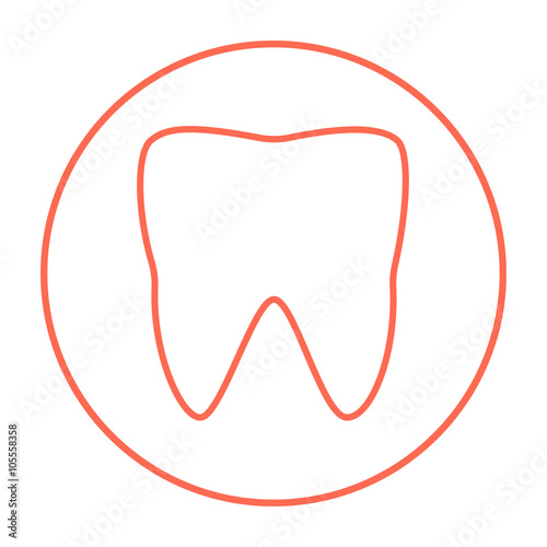 Tooth line icon.