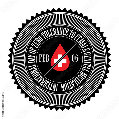 International Day of Zero Tolerance for Female Genital Mutilation, seal, logo