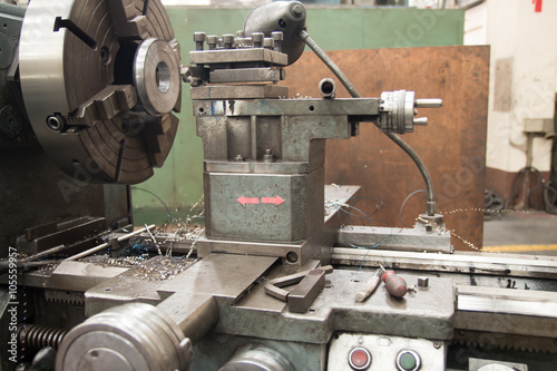 industrial metal machining cutting process of blank detail by mi