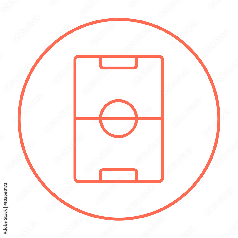 Stadium layout line icon. Stadium layout line icon.