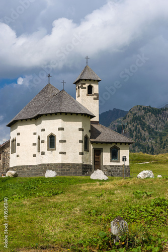 Mountain church at Passo San Pellegrino