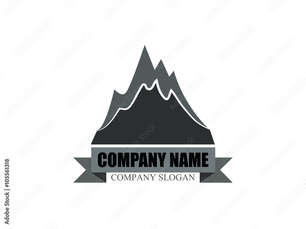 Fototapeta premium Business Mountain Logo