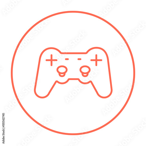 Joystick line icon