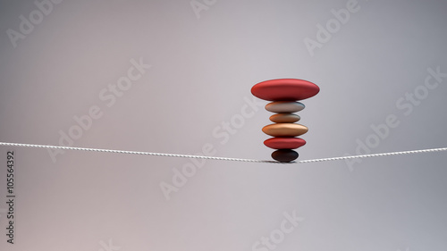 Canvas Print concept of balance and stability