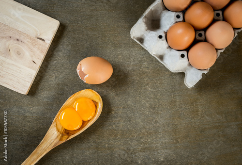 Double yolk egg.