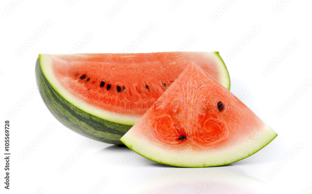 Watermelon slices,Fruit for summer isolated on white background. Watermelon slices,Fruit for summer isolated on white background.