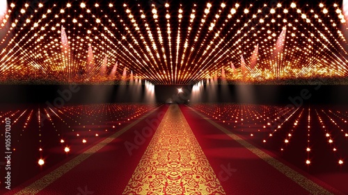 4K Red Carpet Festival Glamour Scene Animation