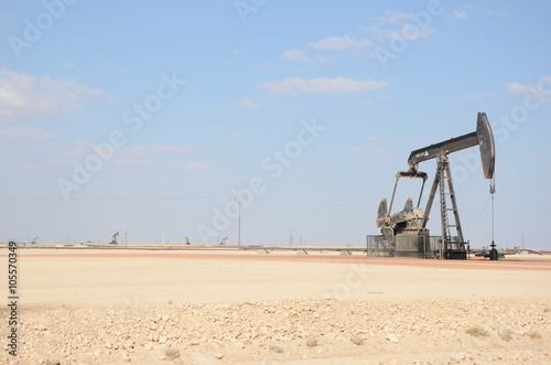 Oil pump in desert Oman