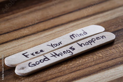 Canvas Print positive thoughts for self esteem building