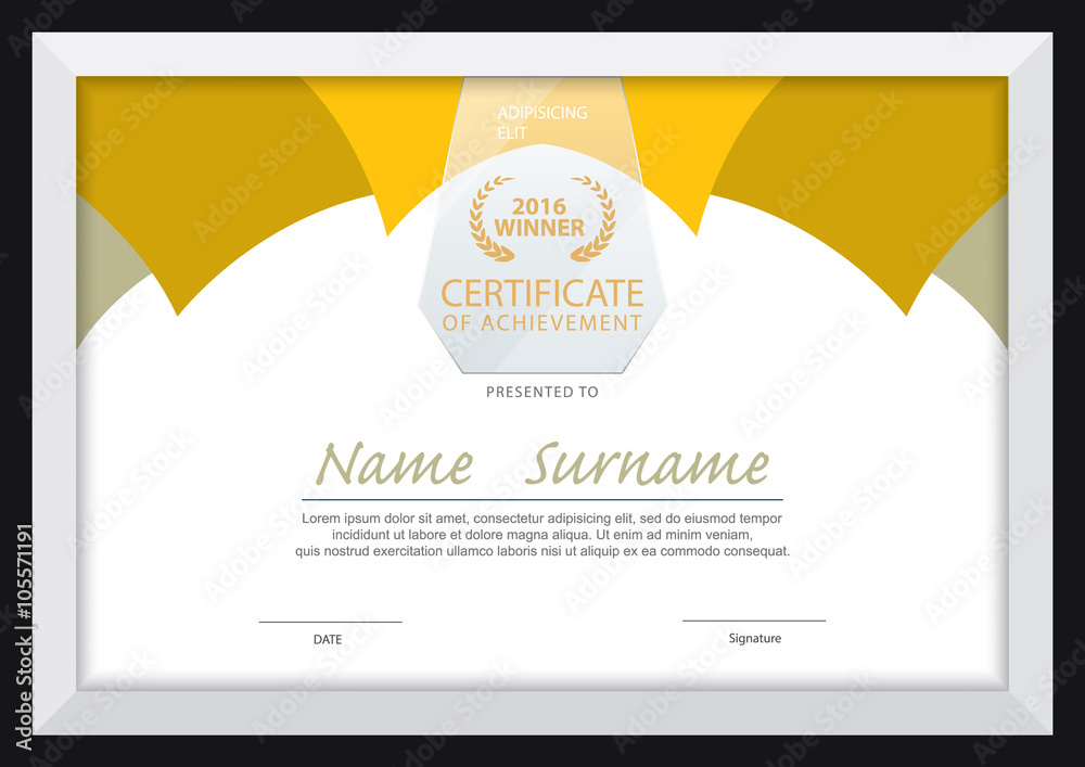Obraz premium certificate template,diploma layout,A4 size ,vector