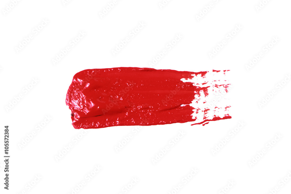 Red Paint Stroke Red Paint Stroke